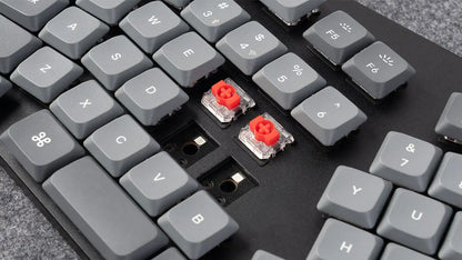 Keychron K15 Max (Alice-Layout) QMK kabellose individuell anpassbare mechanische Tastatur mit flachem Profil, Gateron-Switches und Double-Shot-PBT-Tastenkappen