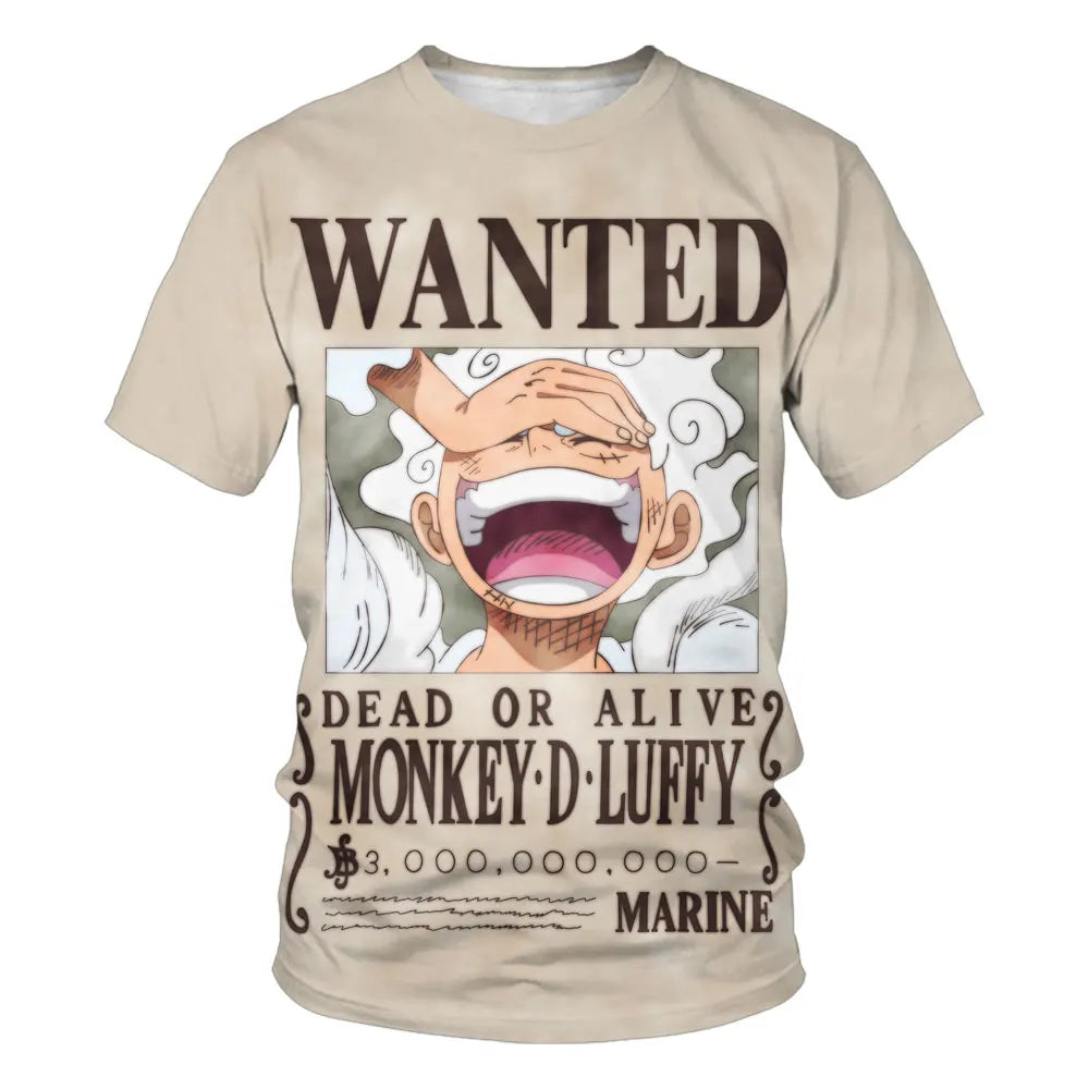 Fashion Kid Anime One Piece Luffy T Shirt Boy Clothing Kids Boys Tshirt Children T-shirt Summer Short Sleeve Tops Tees