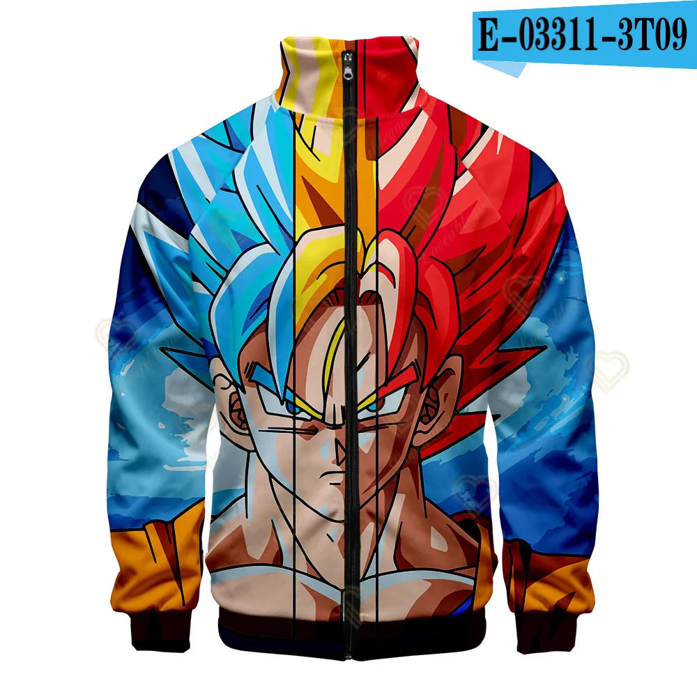 Japan Anime Harajuku Manga Dragon Ball Hoodies Sweatshirt Streetwear Winter Pullover Fashion Long Sleeve Men 3D Print Clothing