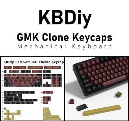 KBDiy GMK Illusion Keycap Perfil Cherry Double Shot PBT ISO Teclas para Kit de Teclado Mecânico Gamer Gaming Point Retro
