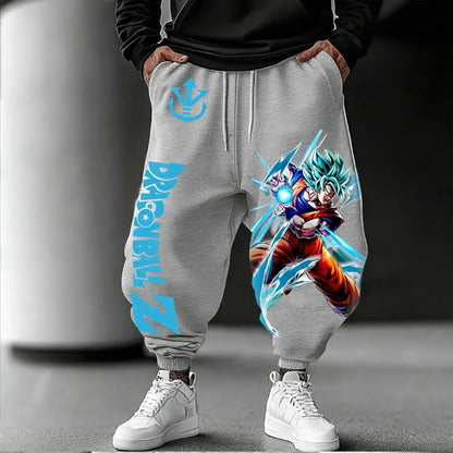 Unisex-Hose aus reiner Baumwolle Dragon Ball Goku 2026 Sommer-Neuheit Harajuku-Anime-Print Amerikanischer Hip-Hop Locker geschnittene Freizeithose