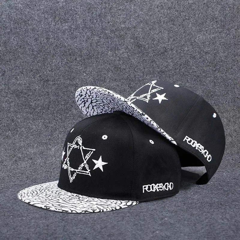 Men's Letter Embroidery Tide All-match Flat Brim Baseball Cap Ladies Summer Hip-hop Hat Outdoor Shade Adjustable Peaked Cap