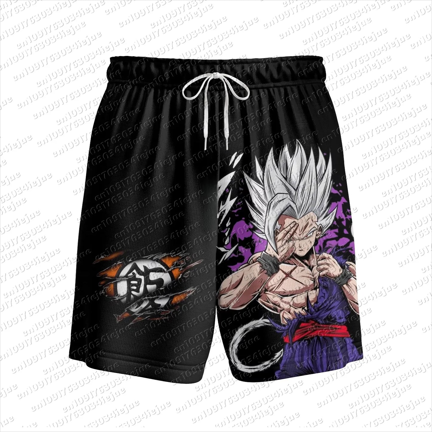 2026 Adult Boys Loose Short Hot Summer Mens Male Beach Pants Top Short Gift Sweatpants Goku Dragon Ball Z Casual Shorts Hot