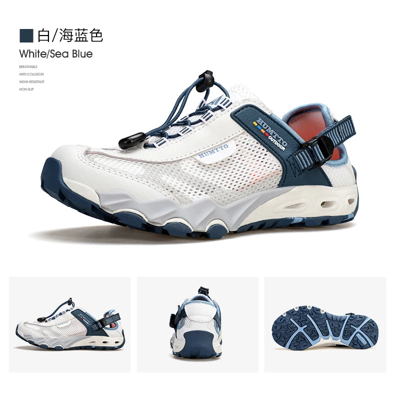 HUMTTO Scarpe da trekking outdoor e da guado da uomo, scarpe acquatiche in mesh traspirante ad asciugatura rapida, sneakers da acqua alla caviglia da donna antiscivolo