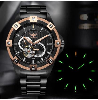 Yelang V1024 Men's Brand Watches 44mm Japan Miyota 82S7 Automatic Mechanical Movement Luminous Men's 100m Waterproof Business Watch