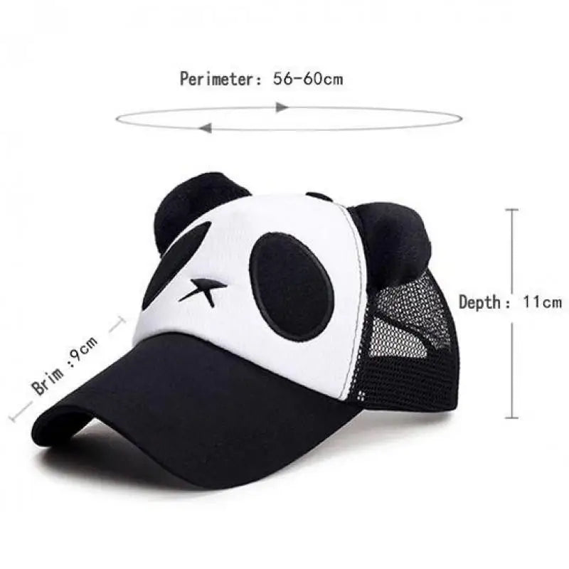 Casquettes de baseball d'été mignonnes avec panda pour hommes et femmes, casquettes hip-hop en coton à fermeture snapback, protection solaire, garçons et filles, casquettes d'extérieur, dropshipping