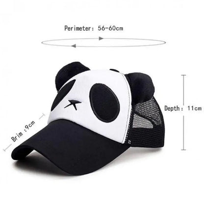 Casquettes de baseball d'été mignonnes avec panda pour hommes et femmes, casquettes hip-hop en coton à fermeture snapback, protection solaire, garçons et filles, casquettes d'extérieur, dropshipping
