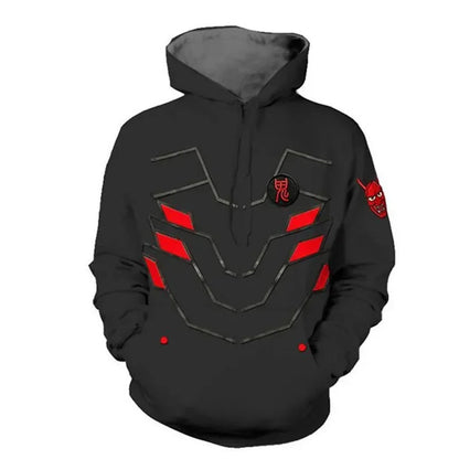 Anime gaming hoodie majica s kapuljačom, 3D print Overwatches DVA DJ, cosplay kostim za žene, muškarce i parove, jakna s kapuljačom, gornji odjevni predmet