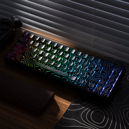 XVX M67 JadeStone mechanische Tastatur mit IMD-Tech-Tastenkappen, Hot-Swap-fähig, Gasket-Mount, Tri-Mode, individuell anpassbares RGB, kabellose Tastatur 65%