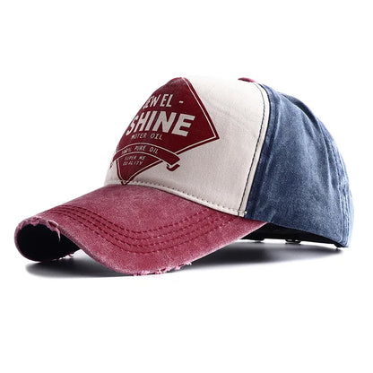 2026 New High Quality Vintage Letter Print Baseball Cap Men Women Snapback Adjustable Outdoor Hip Hop Denim Dad Hats Bone