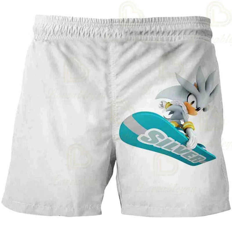 3D Print Fashion Children's Pants S-Sonici Shorts Kids Summer Beachwear Swim Trunks Swimsuits Beach Shorts Trousers