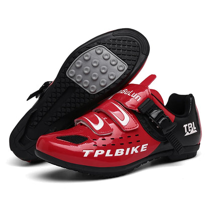 New Men’s and Women’s Bicycle Shoes Outdoor Cycling Shoes with Three Functional Soles Professional Training Shoes