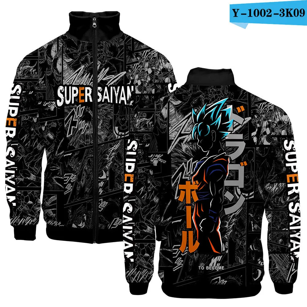 Japan Anime Harajuku Manga Dragon Ball Hoodies Sweatshirt Streetwear Winter Pullover Fashion Long Sleeve Men 3D Print Clothing