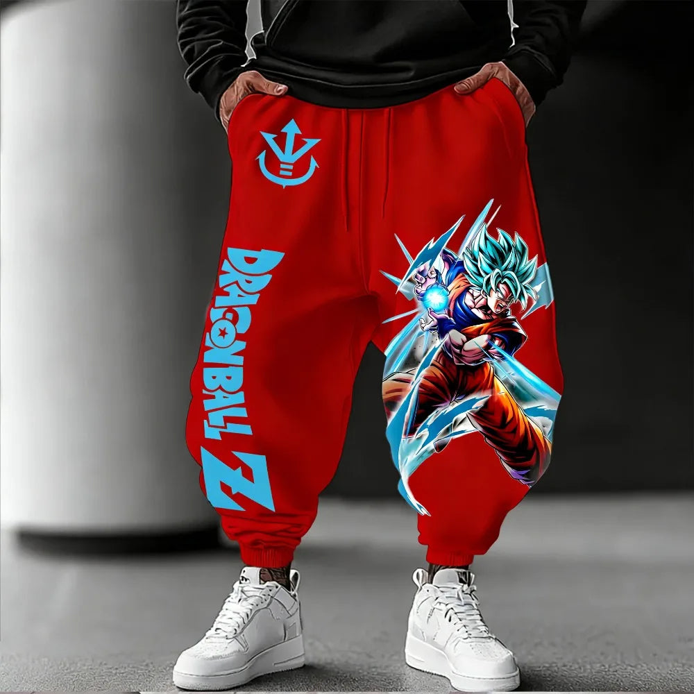 Unisex-Hose aus reiner Baumwolle Dragon Ball Goku 2026 Sommer-Neuheit Harajuku-Anime-Print Amerikanischer Hip-Hop Locker geschnittene Freizeithose