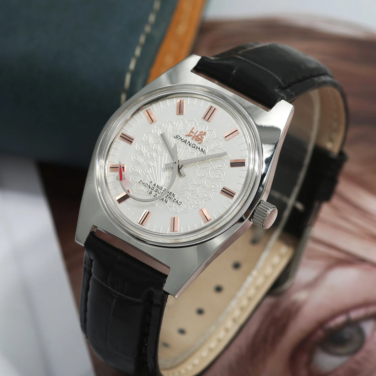 Shanghai 36MM Hand-Wind Mechanical Watch 7120 Waterproof china Watch for Men wholesale