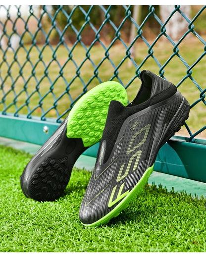 New Men Soccer Shoes Futsal Football Boots Sneakers Match Grass Cleats High-quality Non-Slip Indoor Hot-selling High-top Outdoor