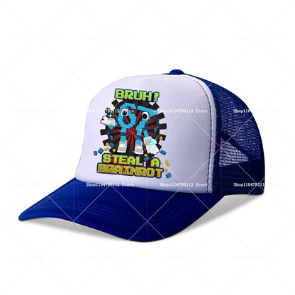 Casquette de baseball Steal A Brainrot 67 Six Seven, motif cartoon/anime, lettres de l'alphabet A à Z, pour garçons et filles, ajustable, sport et mode, couvre-chef pour adulte, cadeau