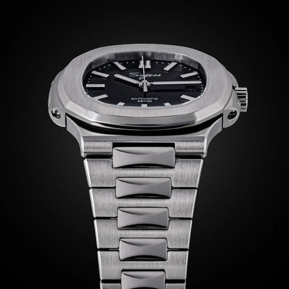 Sugess Men's Watch Automatic Mechanical Wristwatch Miyota 9015 Movement MOP Dial Luminous Waterproof 5bar Bracelet Luxury S466