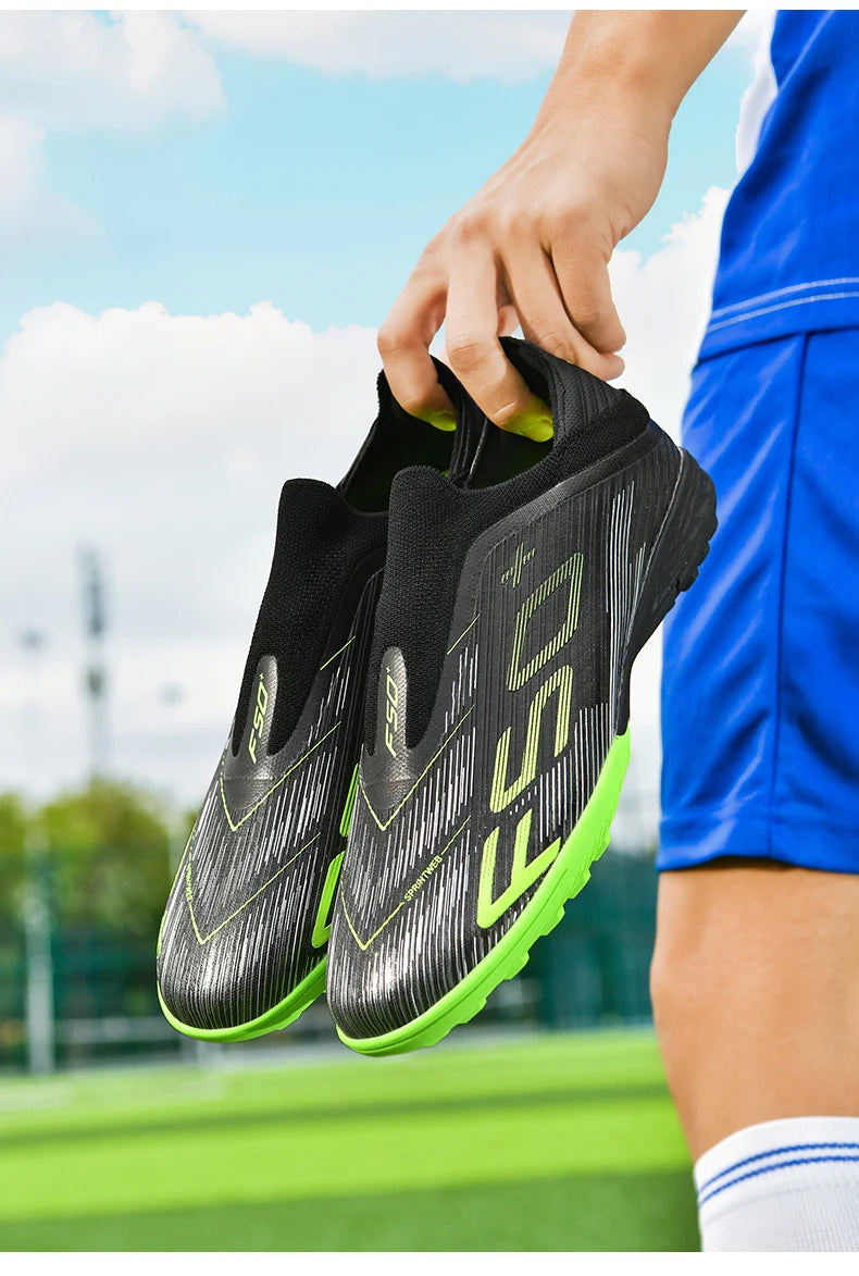 New Men's Football Boots Grass Cleats Futsal Comfortable Turf Soccer Shoes Sport Ultralight Fg Non Slip Indoor Adult Non-Slip