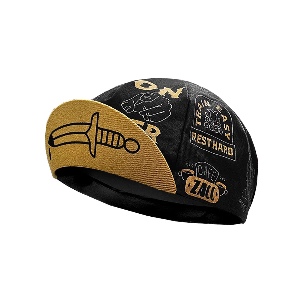 style Casquettes de cyclisme Casquettes de sport d'été respirantes pour le vélo Séchage rapide Polyester Casquettes noires et bleues Classiques