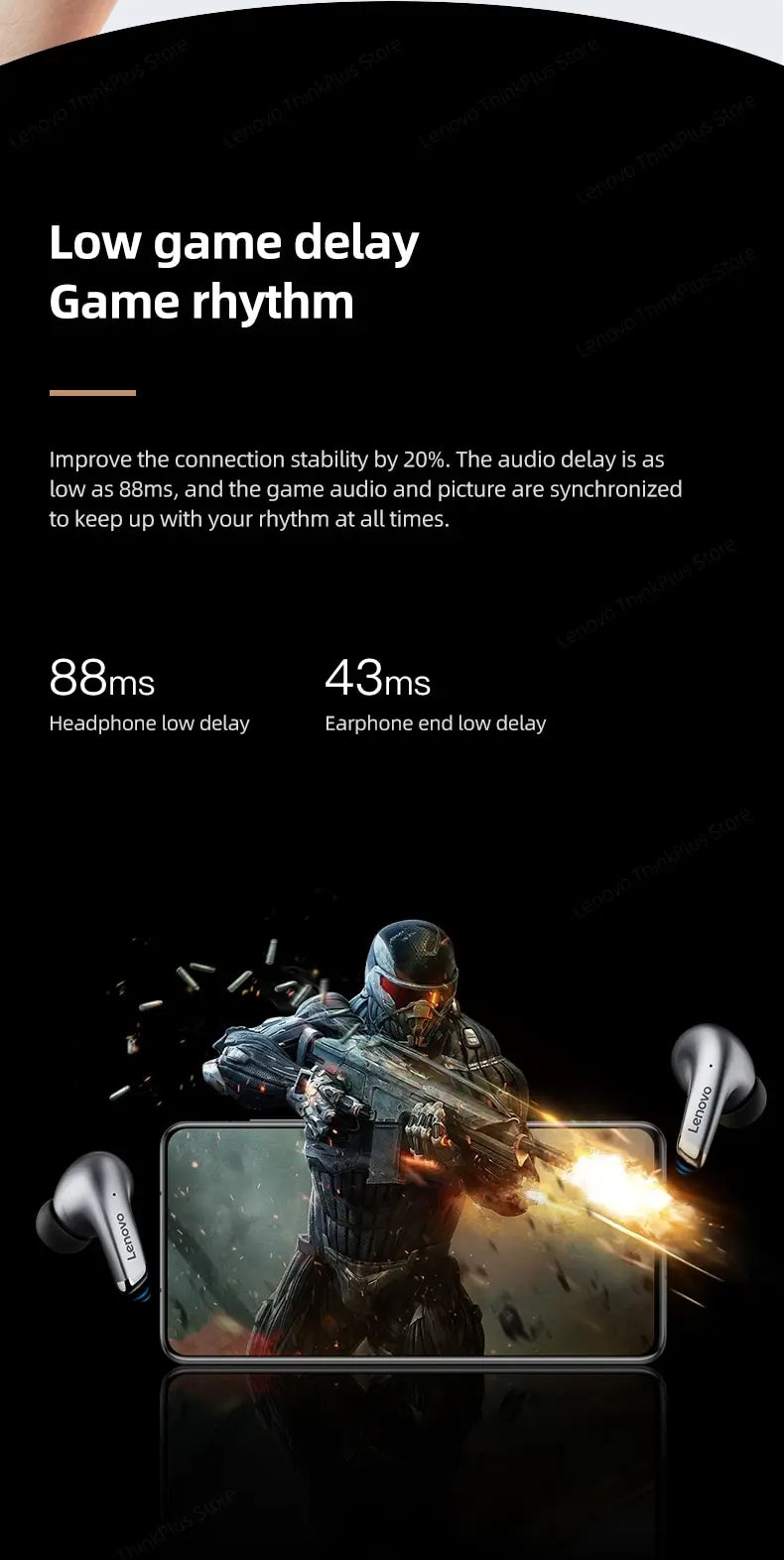 Lenovo LP5 Wireless Bluetooth Earbuds – Lenovo LP5 TWS Earbuds HiFi Stereo Sound, Lenovo LP5 Noise Cancelling Sports Waterproof Bluetooth 5.3 Earbuds with Mic, Lenovo LP5 Wireless Headphones