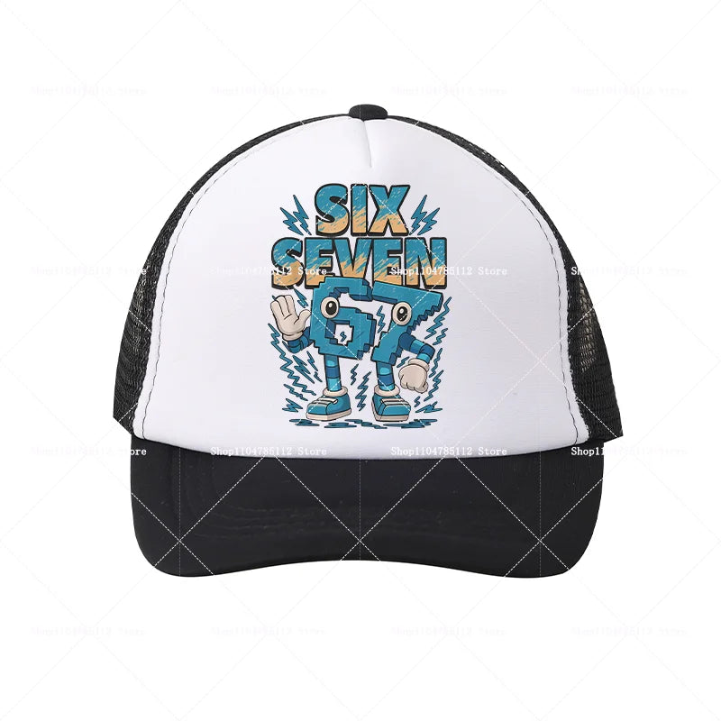 Casquette de baseball Steal A Brainrot 67 Six Seven, motif cartoon/anime, lettres de l'alphabet A à Z, pour garçons et filles, ajustable, sport et mode, couvre-chef pour adulte, cadeau