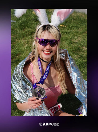 Kapvoe Nové outdoorové běžecké a cyklistické brýle Fotochromatické sluneční brýle pro ženy a muže Sportovní brýle pro maraton a jízdu na kole UV400