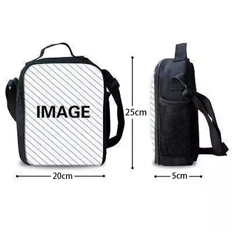 Child Hot Game F-FortniteS Insulated Large Capacity Bag for Boy Girl Student Outdoor Picnic Resuable Thermal Cooler Lunch Box