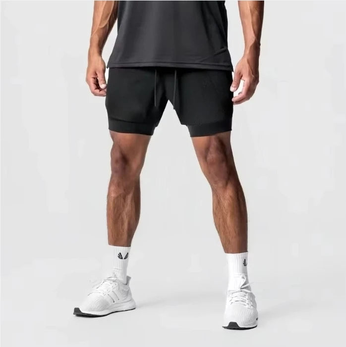 Dragon Ball GOKU Anime Peripheral Printing Double-layer Shorts 2025 American Sports Summer Men's Loose Breathable Pants