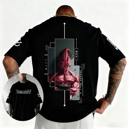 Dragon Ball Japanese Anime Printed Men's T-Shirt Majin Buu Boys Children Harajuku Short Sleeve Kids Goku T-shirt Summer Clothing