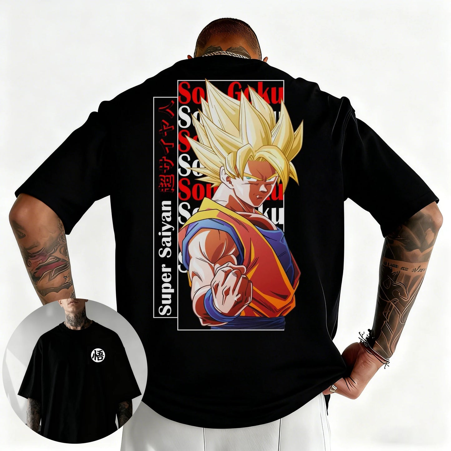Dragon Ball Japanese Anime Printed Men's T-Shirt Majin Buu Boys Children Harajuku Short Sleeve Kids Goku T-shirt Summer Clothing