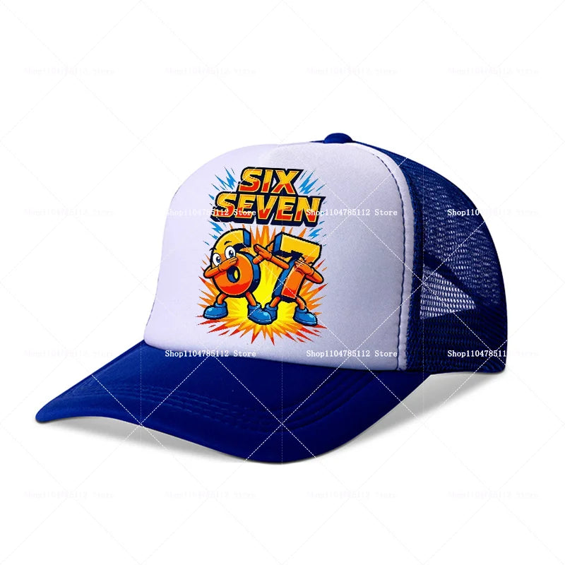 Casquette de baseball Steal A Brainrot 67 Six Seven, motif cartoon/anime, lettres de l'alphabet A à Z, pour garçons et filles, ajustable, sport et mode, couvre-chef pour adulte, cadeau