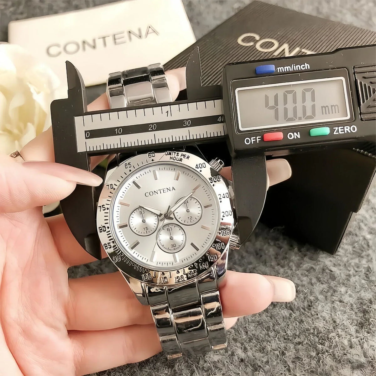 CONTENA Women's Top Brand Quartz Watch Classic Elegant Ladies Watch Luxury Stainless Steel Women Wristwatch Clock montre femme
