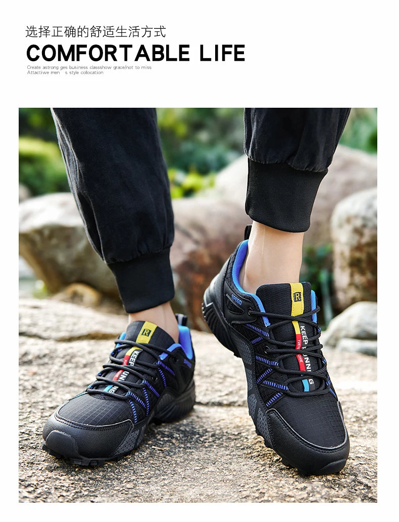 Scarpe da trekking da uomo 2025 antiscivolo, resistenti all’usura e confortevoli, scarpe sportive outdoor per escursionismo, corsa all’aperto e camminata