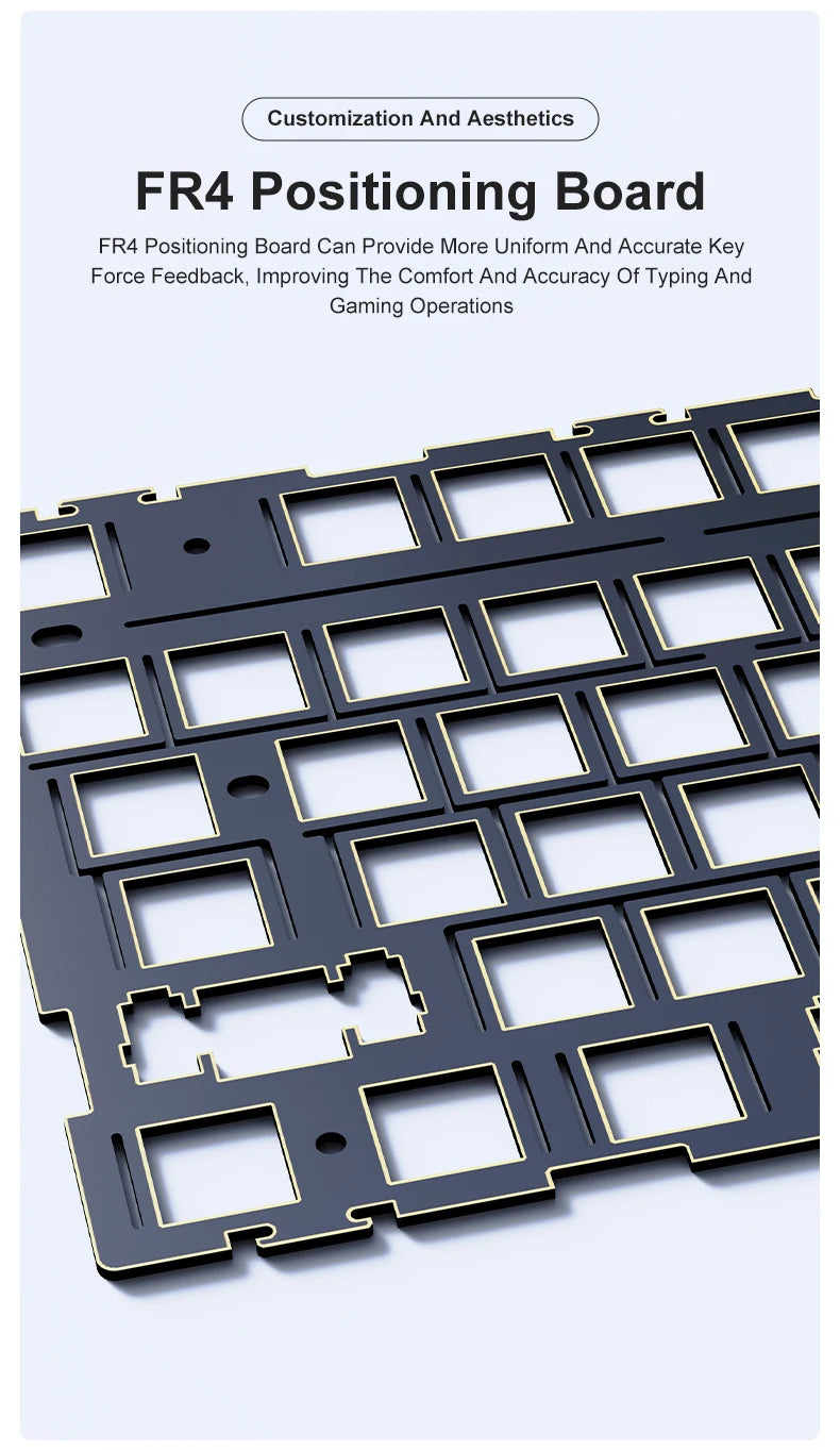 Neue AJAZZ AK35I V3 MAX Tri-Mode kabelgebundene Bluetooth-Wireless-Gaming-Tastatur mit Gasket-Struktur, Full-Key-Hot-Swap, 104 Tasten, individuell anpassbare Tastatur