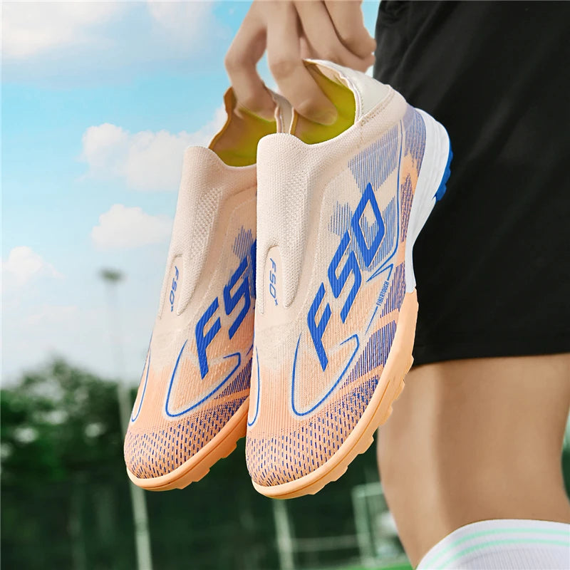 Men Soccer Shoes Cleats FG/TF Professional Original Women Football Boots Society Grass Indoor Training Unisex Non Slip Sneakers