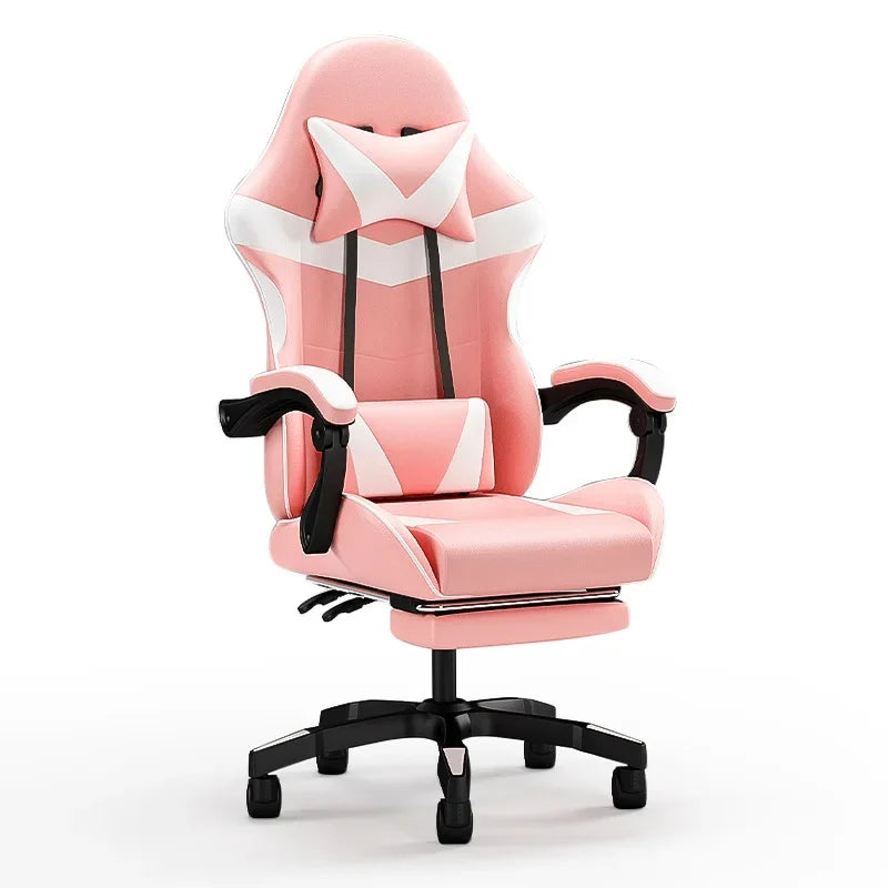 Chaise de jeu ergonomique, chaise de bureau pour ordinateur, chaise de jeu inclinable pour le bureau à domicile avec soutien du dos pour les sessions prolongées, chaise de jeu.