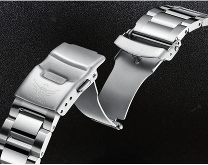 YELANG  V1036 42mm Men Quartz Watch Luminous 10 Years Lithium Movement Rotated Dial 30ATM 300m Waterproof Military Style Watches