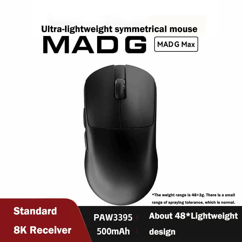 FGG Madlions Mad G Pro Max Ultra-lightweight Wireless Mouse Original 8K HZ Dual-Mode Low Latency PAW3395 Gamer Accessories Gifts