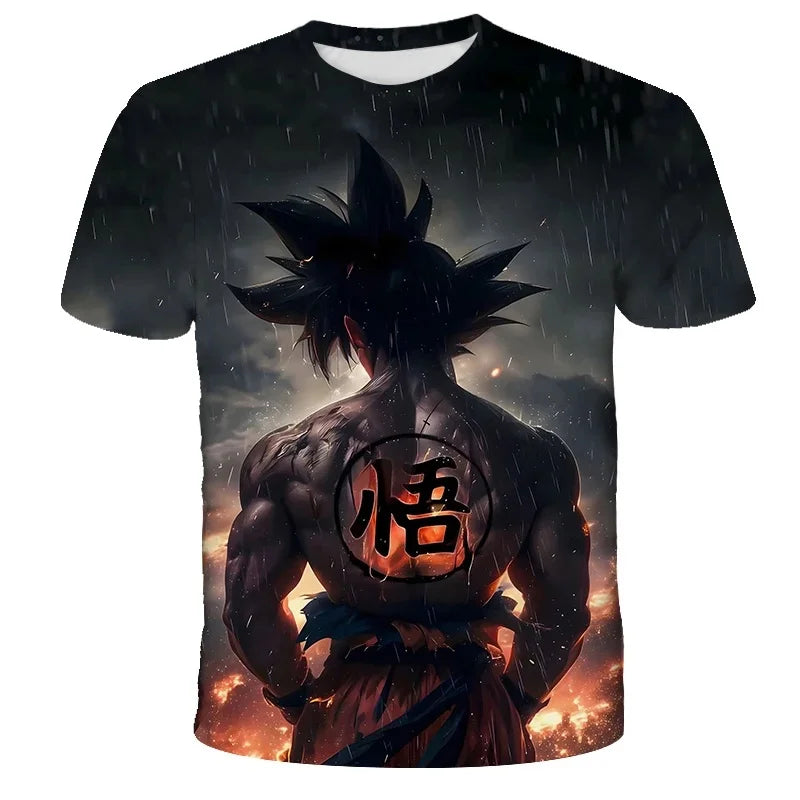 2026  Anime Dragon Ball Son Goku 3D Print Kids T Shirt Summer Fashion Casual T-shirt Boy Girl Unisex Children's Clothing Tshirt