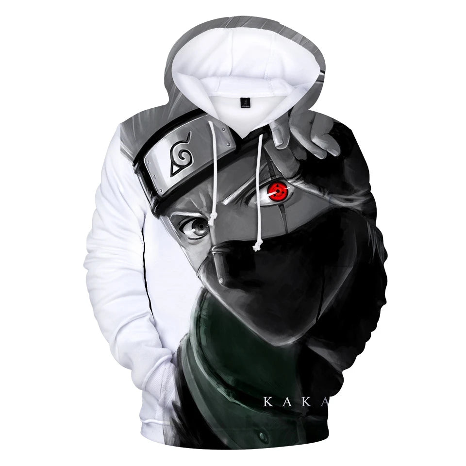 New Naruto Hoodies Character Suit 3D Digital Color Printed Hoodie Sports and Leisure Pullover Hooded Sweatshirt for Men Women
