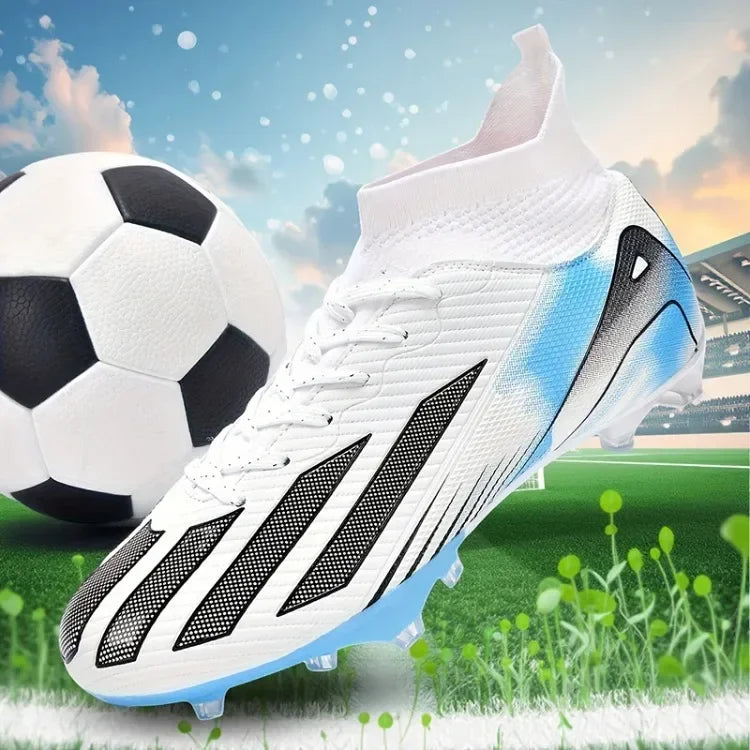 Fotbollsskor för män, New TF, sneakers för konstgräs och turf, ultralätta herrfotbollsskor, bekväma ankelhöga fotbollsskor för futsal och snabbt spel