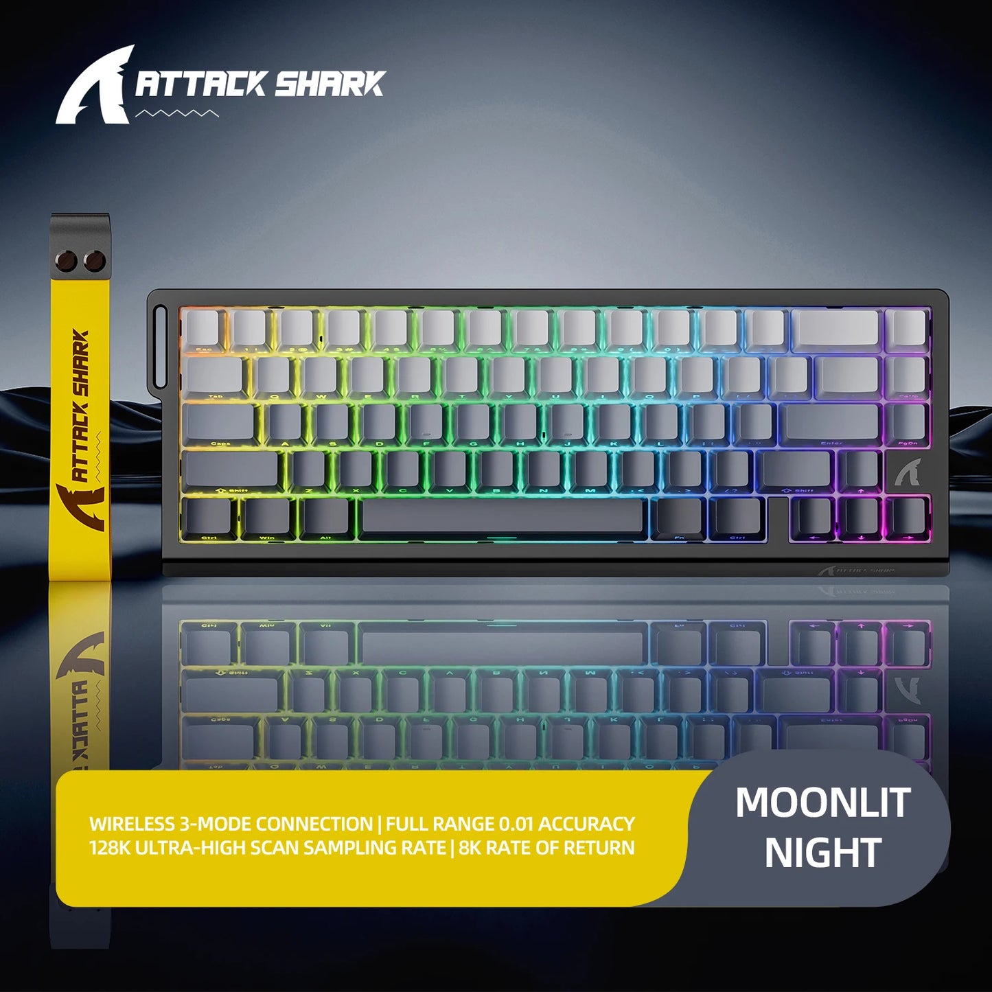 Magnetic Switch Keyboard ATTACK SHARK X68HE X68PRO HE and FREEWOLF F68 Wired F68Pro Wireless for Pro Gaming 0.01mm Rapid Trigg