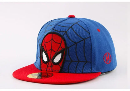 2026 HotAnime Cartoon Spiderman Hats for Kids Toddler  Baseball Cap Spring Snapback Hip Hop Adjustable Caps