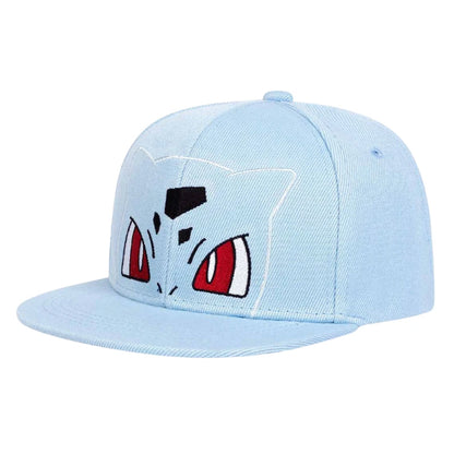 Anime  Pokemon Kawaii Characters Pikachu Squirtle Embroidery Baseball Cap Adjustable Cosplay Hip Hop Baseball Cap Cartoon Hats