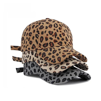 Wholesale NewFashion Spring Summer Unisex Leopard Print Baseball Caps Spring Autumn Outdoor Adjustable Casual Hats Sunscreen Hat