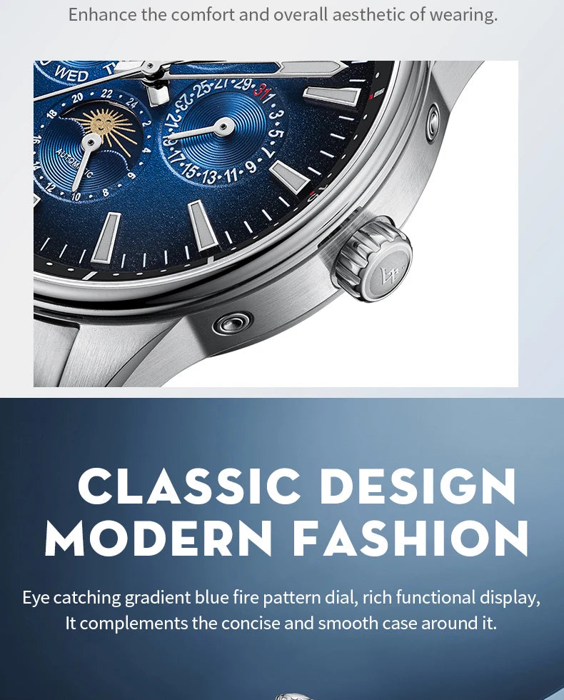WM Watch Automatic Mechanical Watches Waterproof Multifunctional Business Men's Watches Watch WM160M