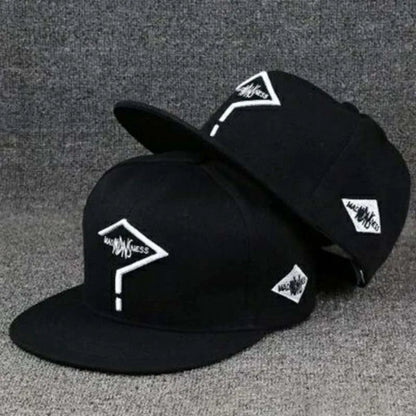 Men's Letter Embroidery Tide All-match Flat Brim Baseball Cap Ladies Summer Hip-hop Hat Outdoor Shade Adjustable Peaked Cap
