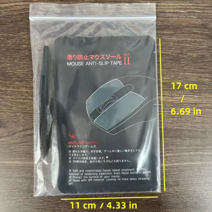 Hotline Games Mouse Anti-Slip Tape for Logitech G305 G203 G102 G304 Mouse Sweat Resistant Pads Mouse Side Anti-Slip Stickers
