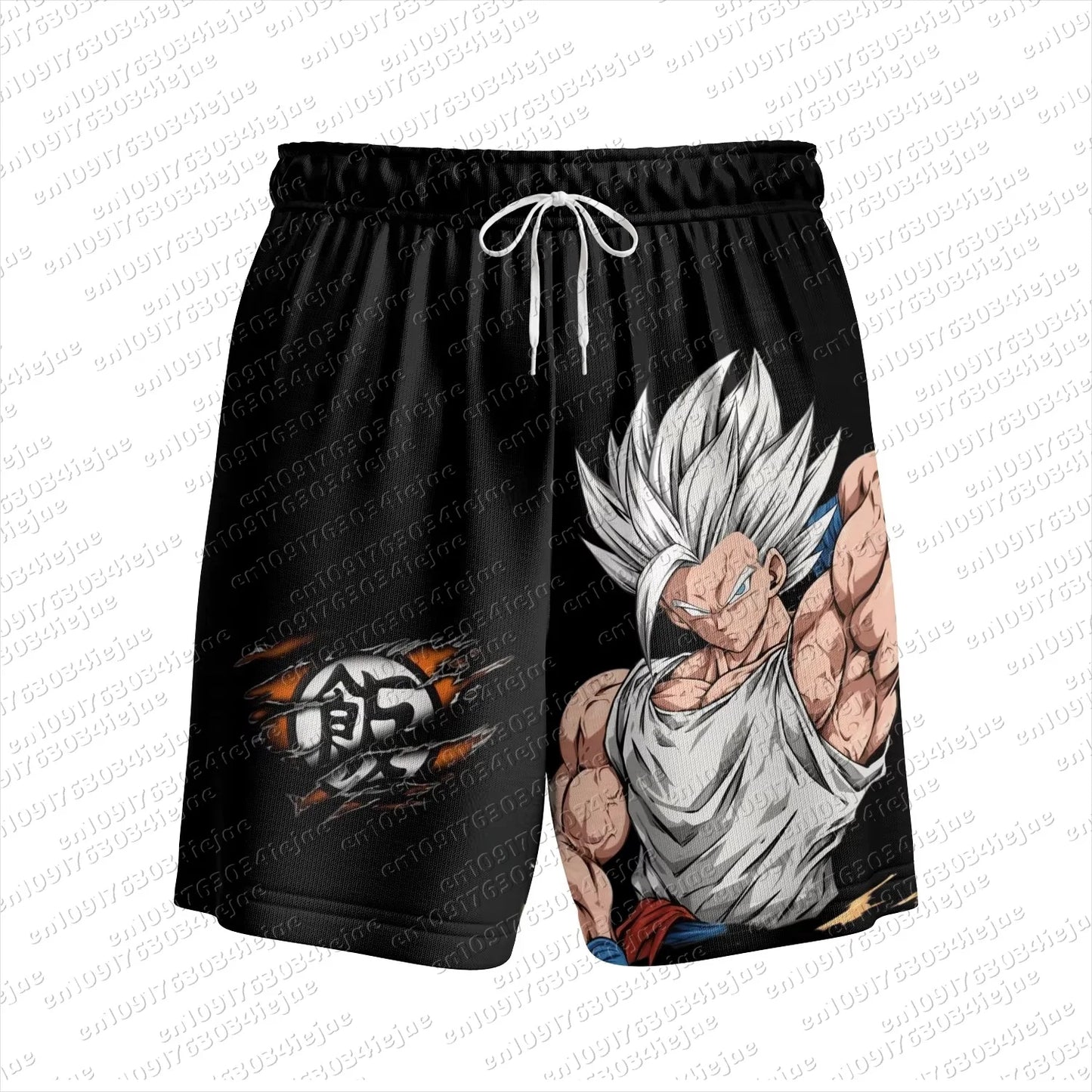 2026 Adult Boys Loose Short Hot Summer Mens Male Beach Pants Top Short Gift Sweatpants Goku Dragon Ball Z Casual Shorts Hot